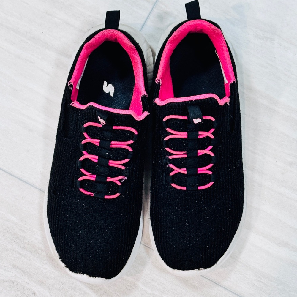 Girls Black and Pink S Sport Ada Sneakers